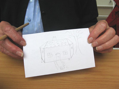 Drawing "home".